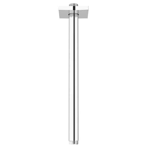 12-in. Ceiling Shower Arm With Square Flange, Brushed Nickel